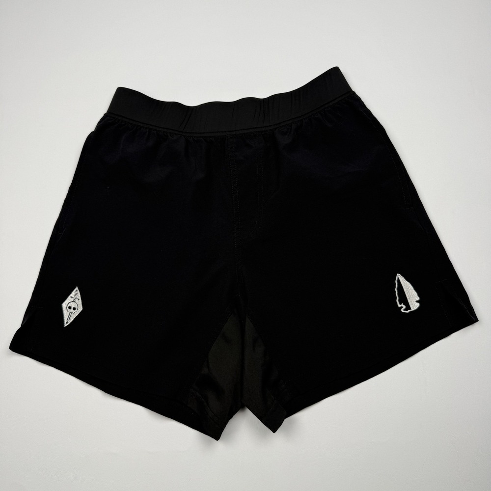TACHUNTFISH Shorts Mens Small Black Athletic Running Gym 5 Inseam Pockets